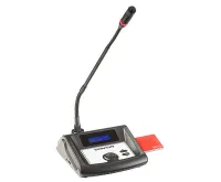 GONSIN TL-VXC4200 B Микрофонная консоль председателя с функцией синхроперевода. Поддержка IC-карт регистрации. ЖК дисплей. Встроенный динамик. Регулятор громкости и выход для наушников, выход для записи. Цвет-черный.