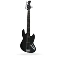 Sire v3p-5 bks  5-струнная бас-гитара, форма jazz bass, цвет черный матовый