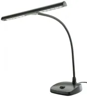 KandM 12297-000-57 подсветка для нот на гусиной шее, тяжёлое основание, 12 LED, 2500 Lux, белая