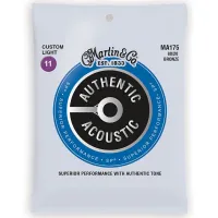 Martin MA175  струны для акустической гитары 11-52, бронза 80/20