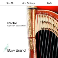 Harp B6 string Bow Brand Pedal Wires Tarnish Resistant - Concert harp B 6 octave bronze wound string