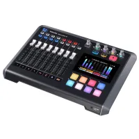 Аудиоинтерфейс USB [MIXCAST4] Tascam [Mixcast 4] для подкастов, АЦП/ЦАП: 24 бит/48 кГц, 20-20000 Гц, S/N: 101 дБ, THD: 0,003%, 4xCombo XLR/TRS микр.входа, 2x1/4"TRS лин.входа/2x1/4"TRS лин.выхода, 4x1/4"TRS выхода для наушников, память: SDHC/SDXC, USB-С