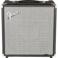 Комбик для бас-гитары Fender Rumble™ 25 (V3), 230V EUR, Black/Silver, мощность 25 ватт, динамик 8" Fender Special Design, каналы овердрайва, контур среза средних частот, выход на наушники
