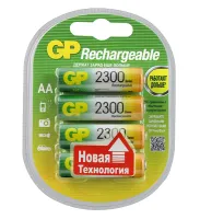 GP230AAHC-2DECRC4 Аккумуляторный элемент питания АА, Ni-MH, 2300, 4шт, GP