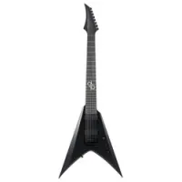 Solar Guitars V1.8C  8-струнная электрогитара с чехлом, форма V, HH, Evertune, цвет черный матовый