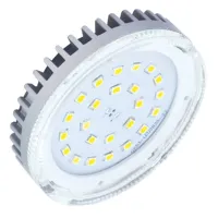 Ecola GX53 LED 6,0W Tablet 220V 2800K прозрачное стекло (ребристый алюм....