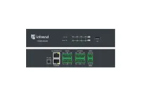 Аудиопроцессор Intrend [ITDSP-0404D] цифровой, 4x4 аналоговых входов/выходов, AEC, AFS, ANC, Dante 4x4, USB 1x1, PoE, управление по RS232/485, IP