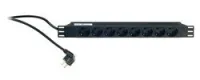 K&M 28670-000-55 sale  рэковый сетевой распределитель, 8 евророзеток, чёрный