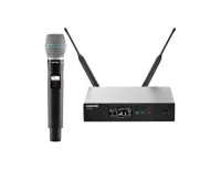 SHURE QLXD24E/B87A G51 цифровая радиосистема с ручным микрофоном Beta 87A, конденсаторным суперкардиоидным, 470-534 МГц. Черный