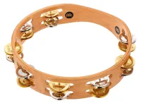 MEINL TA2M-SNT Тамбурин деревянный, ручной, два ряда бубенцов (никель, медь), цвет: натуральный