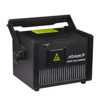 STAGE4 - GRAPH SDA 4000 PURE RGB – полностью диодный графический проектор со скоростью сканирования 40 000pps и возможностью записи и воспроизведения файлов лазерной графики (логотипов, изображений, текста) с SD карты в формате ILDA. LED дисплей. Излучате