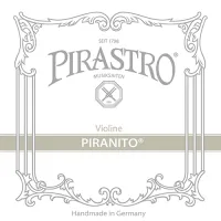 Violin E string Pirastro Piranito 615100 - Chrome wound steel E1 string from an inexpensive set with bright sound