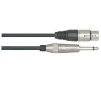 Микрофонный кабель Leem NMH-20, джек (стерео) 6.3 мм - XLR (гнездо), 6 м