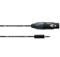 Cordial CPM 1,5 FW-UNB микрофонный кабель XLR female/мини-джек стерео 3,5 мм, разъемы Neutrik, 1,5 м