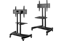 Onkron TS1330-B - Стойка для дисплея с кронштейном 32"-65", мобильная, чёрная
