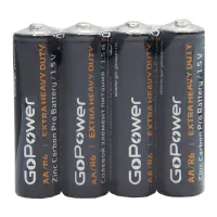 00-00015592 Carbon Zinc PRO Элемент питания AA/R6 солевой 1.5В, 4шт, GoPower