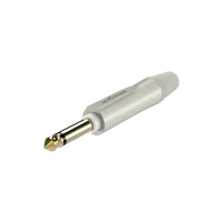 ROXTONE PJ2X-GG-PURE Разъем  jack 1/4" моно с функцией бесшумного отключения. Размер 94*15мм. Корпус: цинковый сплав под давлением, Контакты из чистой латуни с утолщенной гильзой 0,5мм, покрытие контактов: золото, Макс. диаметр кабеля: до 7,5мм, Цвет: сер