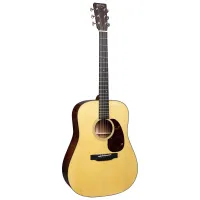 Martin D-18E LRB  электроакустическая гитара с кейсом, Dreadnought, LR Baggs, цвет натуральный