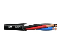 KLOTZ LSC425YS (LSCF425SW) Спикерный кабель 4х2,5мм², вн.диам.10мм, гибкий, PVC, черный, катушка 100 м
