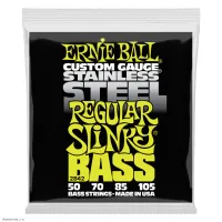 ERNIE BALL 2842 Stainless Steel Slinky Regular 50-105 - Струны для бас-гитары