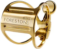 Gilded soprano saxophone ligature Forestone - Gilded brass ligature for Selmer alto saxophone ebonite mouthpiece for powerful and vivid sound
