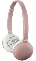Headphones with mic JVC HA-S20BT-P - Беспроводные легкие мониторные наушники-гарнитура Bluetooth с драйвером 30.7 мм. Цвет дымчатый розовый