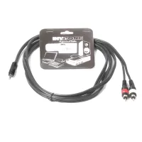 INVOTONE ACA2002 - кабель, 3,5 джек стерео <> 2 х RCA(папа),  длина 2 метра