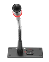 Gonsin DCS-Q2057C - Врезной дискуссионный модуль председателя со съёмным микрофоном на гусиной шее