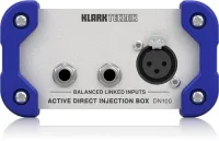 KLARK TEKNIK DN100 V2 - активный ди-бокс, 2 входа JACK, 1 вход XLR, 1 выход XLR