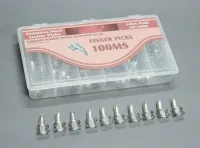 AP-100MS Коробка медиаторов на палец, сталь, 100шт, Alice