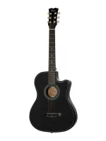 FFG-1038BK Акустическая гитара, черная, с вырезом, Foix
