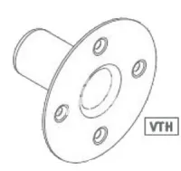 Tannoy VTH TOP HAT адаптер типа "стакан" для стоек 35 мм, 4 отверстия для крепления