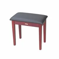 TEMPO Turris 127/MM - банкетка деревянная, кожзам, цвет: mahogany матовый (красное дерево)