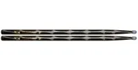 VATER VCBK5BN Color Warp Black Optic 5BN барабанные палочки, орех, нейлоновая головка, черные