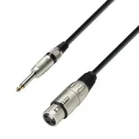 Adam hall k3 mfp 1000  микрофонный кабель xlr(f)-6,3 jack mono, 10м