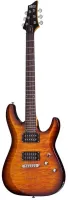 SCHECTER C-6 PLUS VSB - 6-струнная электрогитара, 24 лада, корпус: липа, гриф клён, на болтах, накладка палисандр, звукосниматели HH Schecter Diamond Plus, регулировки: громкость, тон, 3х позиционный переключатель, Цвет: винтажный санбест