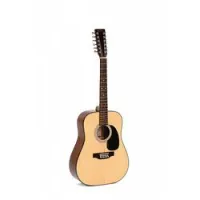 Sigma guitars dm12-1  12 струнная акустическая гитара, дредноут, верхняя дека массив ситхинской ели