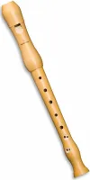 Soprano recorder Mollenhauer Student 1042 - Student two-part soprano recorder with pear body, baroque fingering and double holes