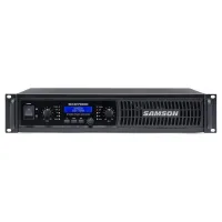 SXD7000 профессиональный усилитель мощности 2х1000W/4 Ом, DSP процессор, класс H,LCD дисплей,2U, вход XLR и 1/4" TRS, выход Speacon, THD 0,01%, SNR 102dB, 20Гц-20кГц. 483х330х88 мм, вес 15 кг, SAMSON