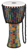 MEINL PADJ2-S-F ROPE TUNED TRAVEL SERIES DJEMBE, SYNTHETIC HEAD 8' барабан джембе, цвет Kenyan Quilt.