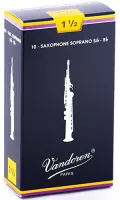 Soprano saxophone reeds Vandoren SR2015 - Traditional soprano saxophone reed with strength 1.5. Price per pack of 10 pieces