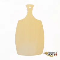 LHP10002p Доска для теста без росписи прямой нижний край, Хохлома