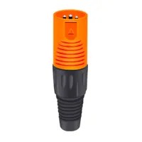 Taverlab D1039M-Orange - Разъём 3PIN XLR папа, пластик, оранжевый