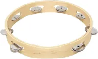 GEWA TAMBOURINE 12" тамбурин без мембраны, деревянное кадло, металлические бубенцы