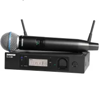 Shure glxd24re/b58-z2. цифровая рэковая радиосистема shure glx-d advanced с вокальным микрофоном beta 58a