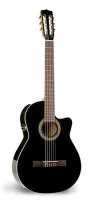041701 Hybrid CW Black Crescent TRIC Электро-акустическая классическая гитара, с футляром, La Patrie
