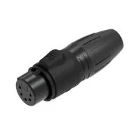 Seetronic SCWF5-B Разъем Сannon кабельный 1шт., мама 5-ти контактный, покрытие контактов: золото. цвет: черный,