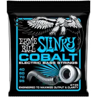 ERNIE BALL 2735 Cobalt Extra Slinky Bass Комплект струн для бас-гитары, оплетка из сплава кобальта, шестигранный стальной керн, 40-60-70-95 Ernie Ball