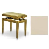 Hidrau bg27 walnut gloss 1 (l25)  банкетка, полированный орех, сидение бежевая кожа