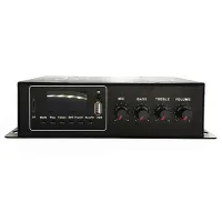 CMX Audio D250U Микшер усилитель двухканальный, RMS 2*50ватт, встроенный Mp3 плеер USB и SD , FM тюнер Bluetooth, 3 Mic, 2 Aux, 2 выходных канала 70V/100V/4ohm/8ohm